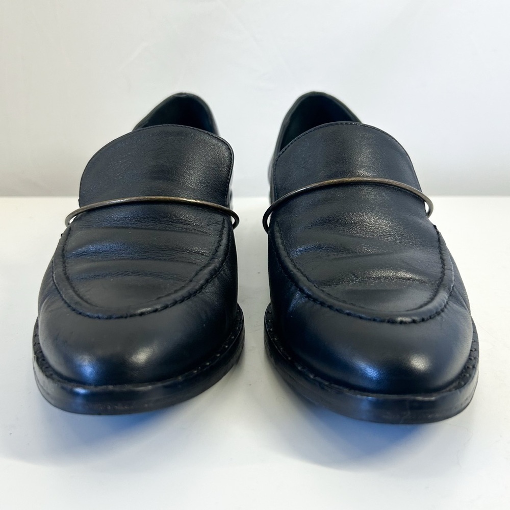 Freda Salvador Midnight Leather Loafers - Picture 4 of 9